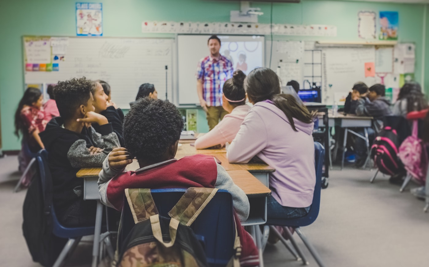 Children in classroom activity